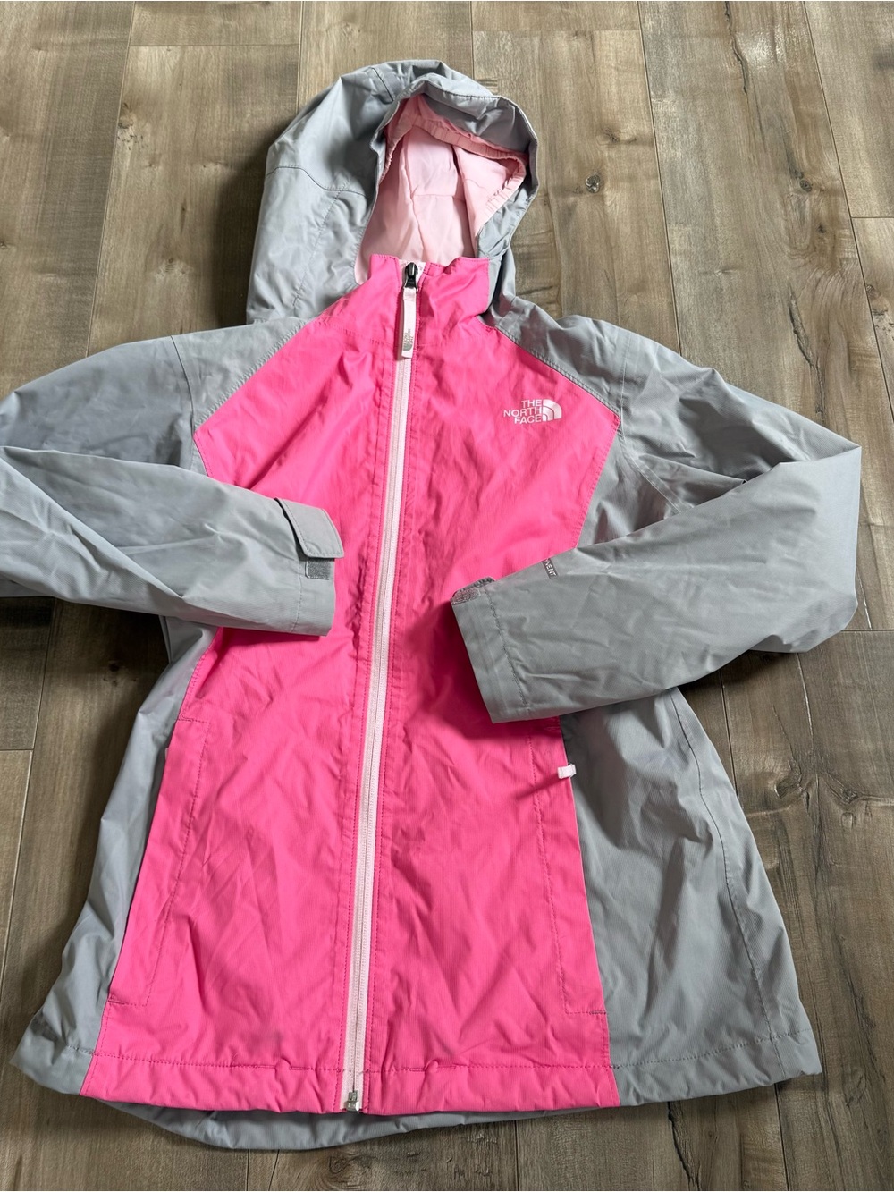 The North Face Osolita Triclima DryVent Raincoat Windbreaker Jacket Girl Lg Pink